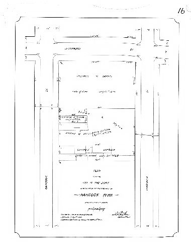 Plan, Plan for the use of the Jury in the matter of the opening of Hancock Park, Seventeenth Ward, Philadelphia [Ordinance July 6, 1896; approved by Board of Surveyors April 5, 1897; survey returned April 10, 1897]