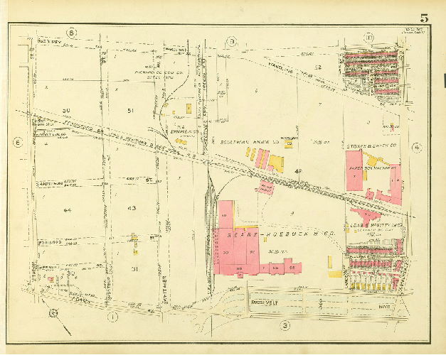 Plate 5, Atlas of the 35th Ward, Philadelphia.