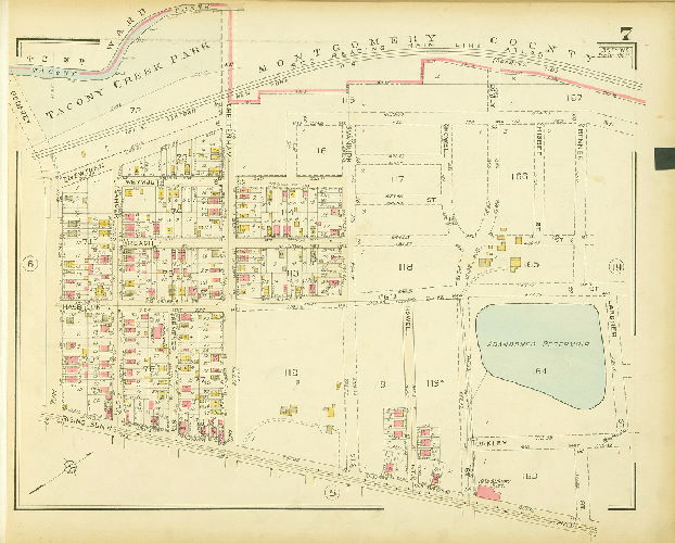 Plate 7, Atlas of the 35th Ward, Philadelphia.
