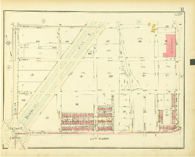 Plate 11, Atlas of the 35th Ward, Philadelphia.
