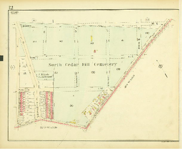 Plate 12, Atlas of the 35th Ward, Philadelphia.