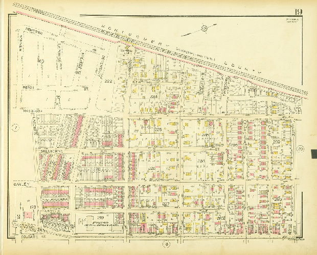 Plate 19, Atlas of the 35th Ward, Philadelphia.