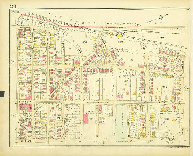 Plate 20, Atlas of the 35th Ward, Philadelphia.