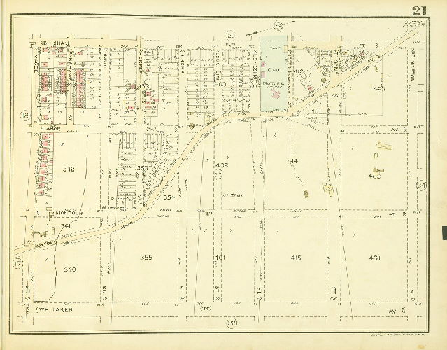 Plate 21, Atlas of the 35th Ward, Philadelphia.