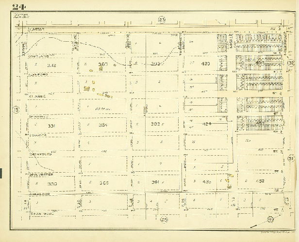 Plate 24, Atlas of the 35th Ward, Philadelphia.
