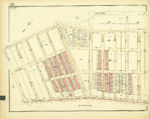 Plate 28, Atlas of the 35th Ward, Philadelphia.