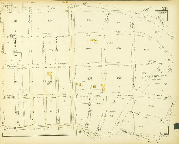 Plate 29, Atlas of the 35th Ward, Philadelphia.
