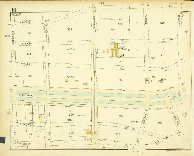 Plate 30, Atlas of the 35th Ward, Philadelphia.