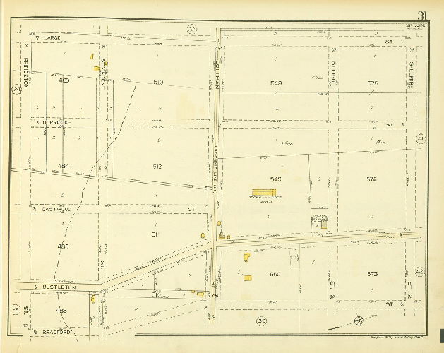Plate 31, Atlas of the 35th Ward, Philadelphia.