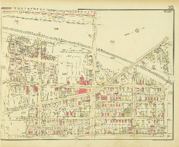 Plate 35, Atlas of the 35th Ward, Philadelphia.