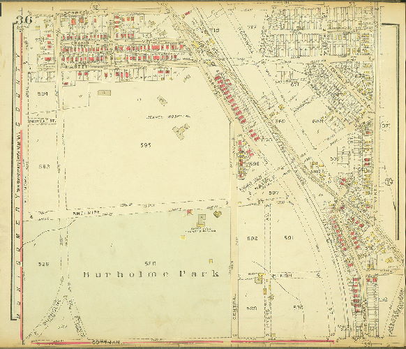 Plate 36, Atlas of the 35th Ward, Philadelphia.