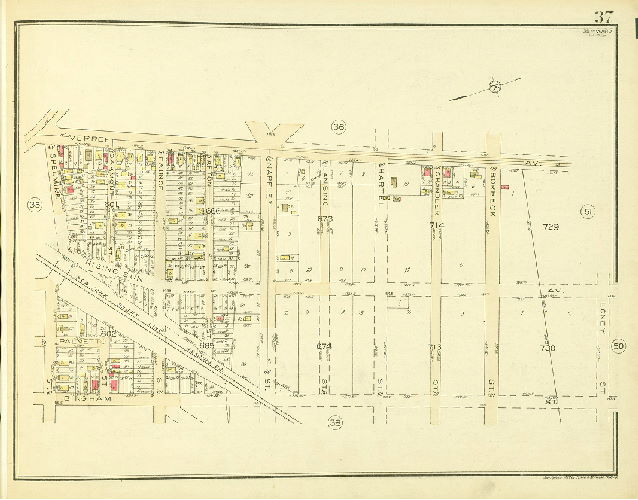 Plate 37, Atlas of the 35th Ward, Philadelphia.