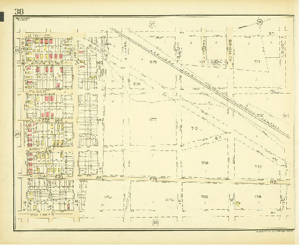 Plate 38, Atlas of the 35th Ward, Philadelphia.