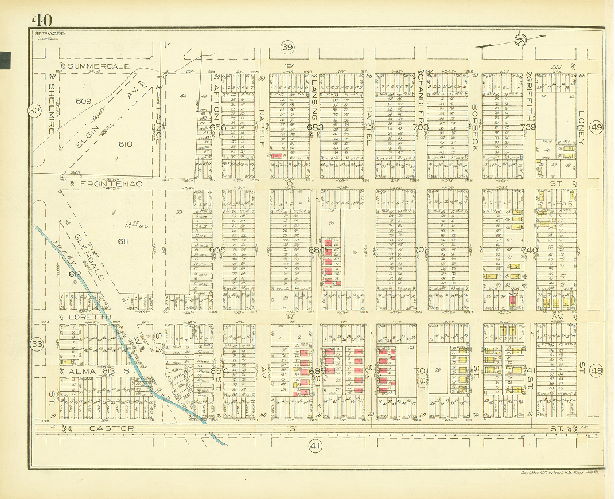 Plate 40, Atlas of the 35th Ward, Philadelphia.