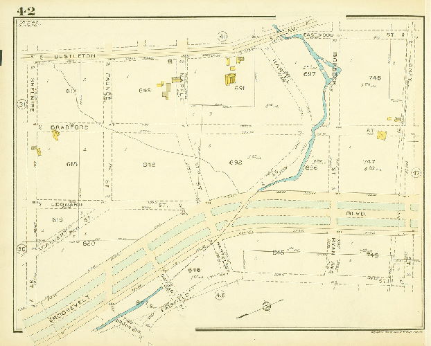 Plate 42, Atlas of the 35th Ward, Philadelphia.