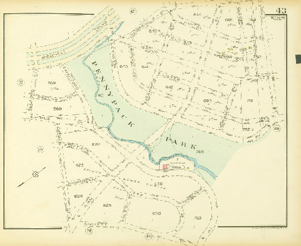 Plate 43, Atlas of the 35th Ward, Philadelphia.