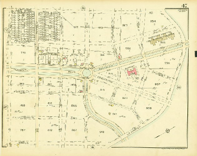 Plate 47, Atlas of the 35th Ward, Philadelphia.
