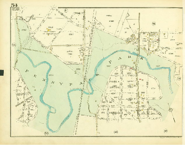 Plate 54, Atlas of the 35th Ward, Philadelphia.
