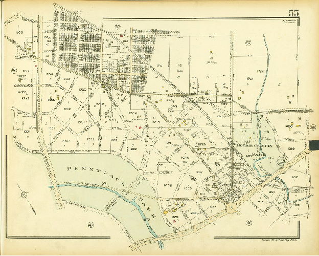 Plate 55, Atlas of the 35th Ward, Philadelphia.