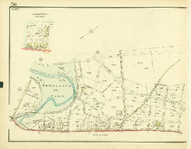 Plate 56, Atlas of the 35th Ward, Philadelphia.
