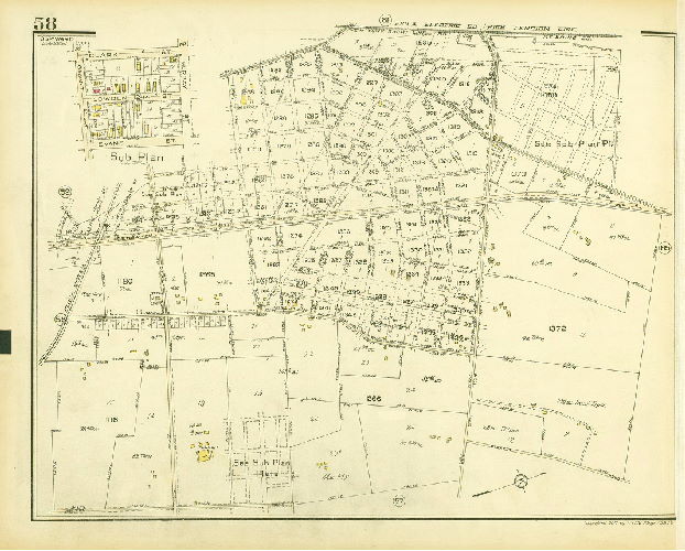 Plate 58, Atlas of the 35th Ward, Philadelphia.