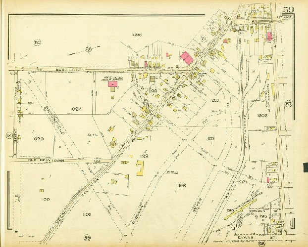 Plate 59, Atlas of the 35th Ward, Philadelphia.