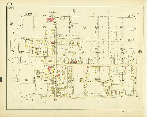 Plate 60, Atlas of the 35th Ward, Philadelphia.