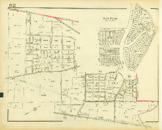 Plate 62, Atlas of the 35th Ward, Philadelphia.