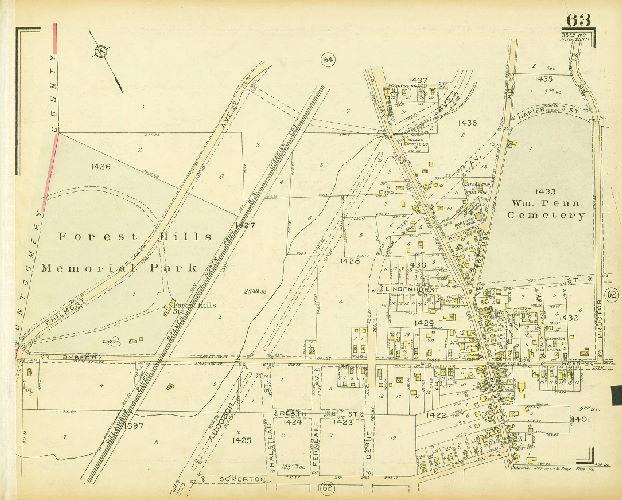 Plate 63, Atlas of the 35th Ward, Philadelphia.