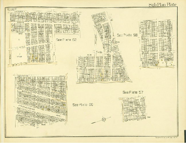 Sub Plan, Atlas of the 35th Ward, Philadelphia.