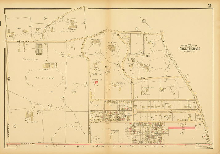 Plate 2, Atlas of the Reading Main Line, vol. 1, Montgomery County, Penna.