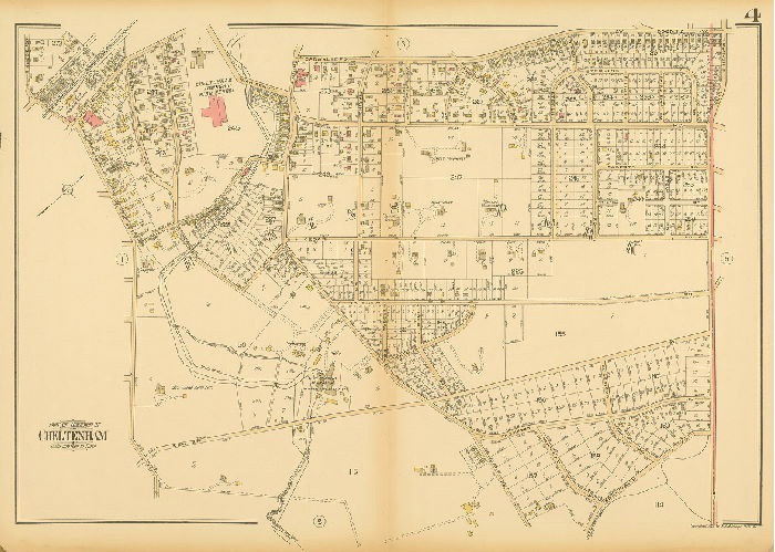 Plate 4, Atlas of the Reading Main Line, vol. 1, Montgomery County, Penna.