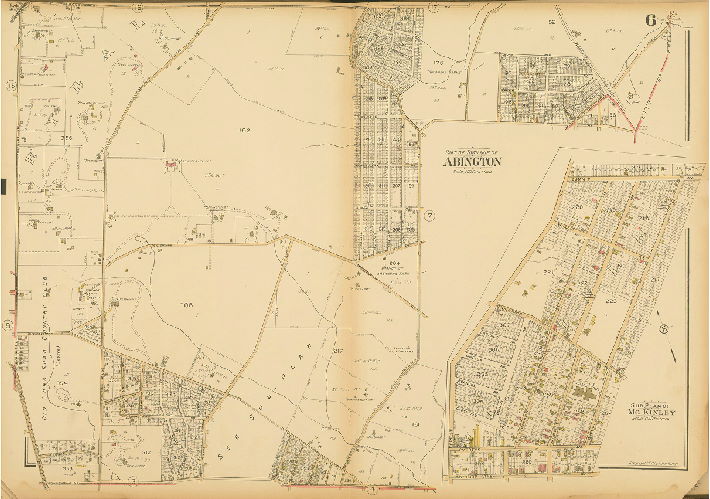 Plate 6, Atlas of the Reading Main Line, vol. 1, Montgomery County, Penna.