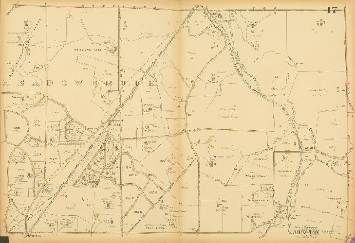 Plate 17, Atlas of the Reading Main Line, vol. 1, Montgomery County, Penna.