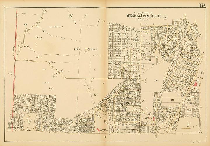 Plate 19, Atlas of the Reading Main Line, vol. 1, Montgomery County, Penna.