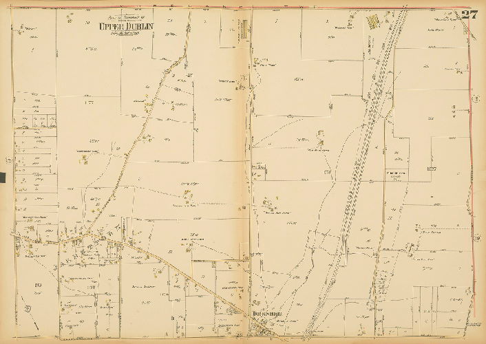 Plate 27, Atlas of the Reading Main Line, vol. 1, Montgomery County, Penna.