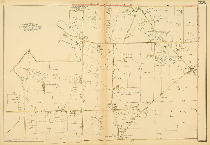 Plate 28, Atlas of the Reading Main Line, vol. 1, Montgomery County, Penna.