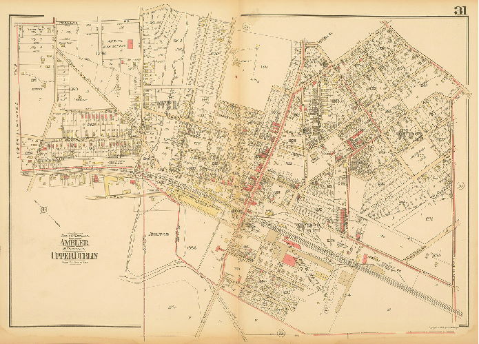 Plate 31, Atlas of the Reading Main Line, vol. 1, Montgomery County, Penna.