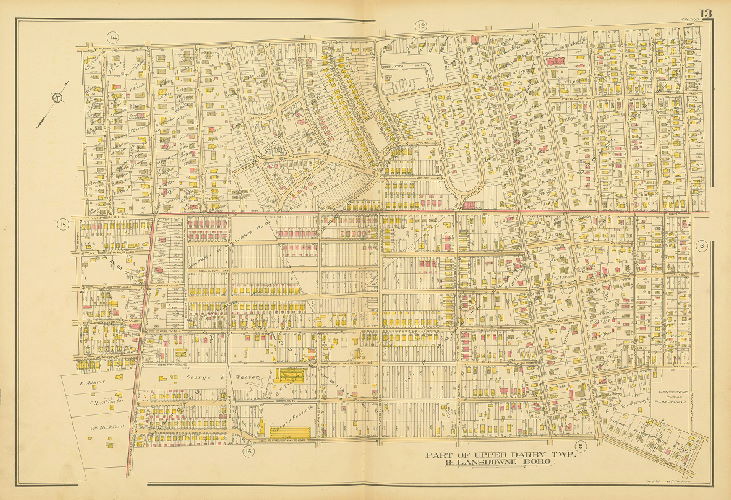 Plate 13, Atlas of Delaware County, vol. 1