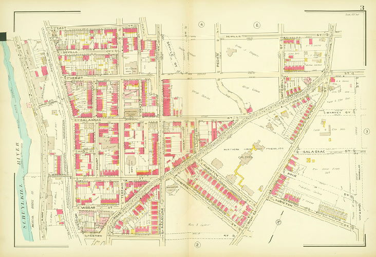 Plate 3, Atlas of the 21st Ward, Philadelphia, Penna.