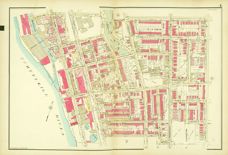 Plate 4, Atlas of the 21st Ward, Philadelphia, Penna.