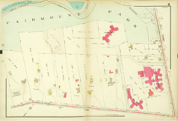 Plate 11, Atlas of the 21st Ward, Philadelphia, Penna.