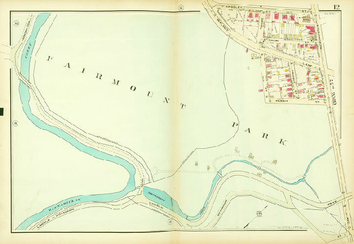 Plate 12, Atlas of the 21st Ward, Philadelphia, Penna.