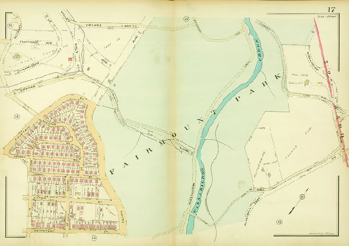 Plate 17, Atlas of the 21st Ward, Philadelphia, Penna.