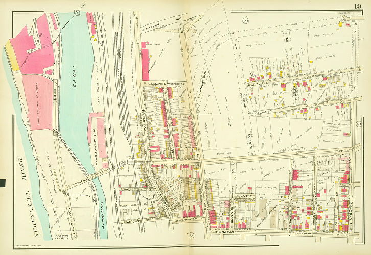 Plate 19, Atlas of the 21st Ward, Philadelphia, Penna.