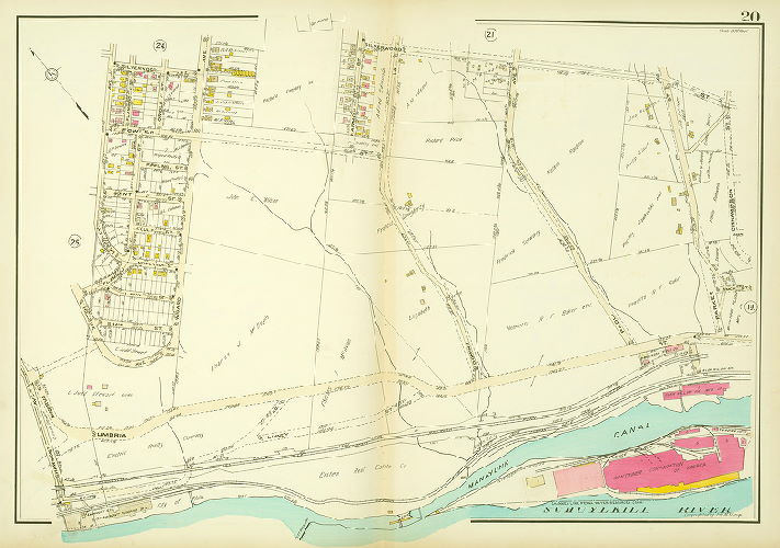 Plate 20, Atlas of the 21st Ward, Philadelphia, Penna.
