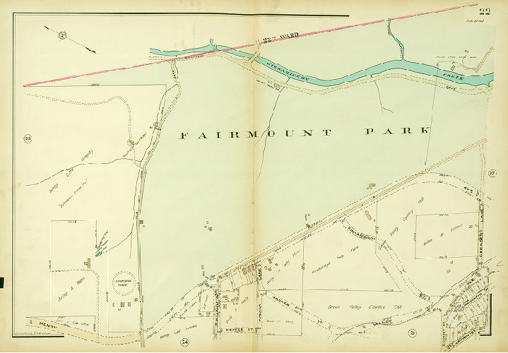 Plate 22, Atlas of the 21st Ward, Philadelphia, Penna.