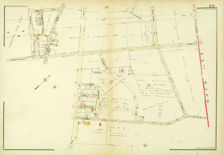 Plate 23, Atlas of the 21st Ward, Philadelphia, Penna.