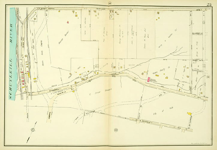 Plate 25, Atlas of the 21st Ward, Philadelphia, Penna.