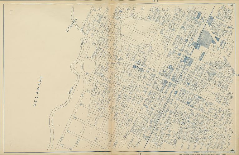 Plate 1-4, Philadelphia Land Use Map, 1942
